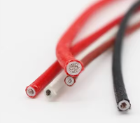 Fil électrique isolé résistant à la chaleur, tressé, en cuivre étamé, caoutchouc, 300V, IP65, pour appareils ménagers