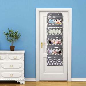 Over Door <b>Wall</b> Mount Storage Hanging <b>Organizer</b> with Clear PVC Window Pocket for Bedding <b>Tools</b> Cosmetics Stationery Sundries - Product Image 5