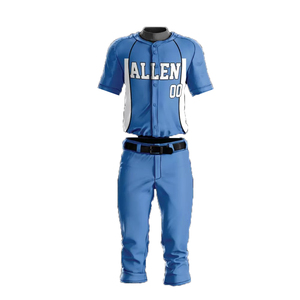 Uniforme de béisbol con logotipo personalizado impreso, uniforme de béisbol hecho en fábrica, uniforme de béisbol de diseño único - Product Image 1