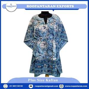 Caftan indien imprimé en coton doux et respirant pour femmes confortable et élégant pour HomeWear en vente en gros - Product Image 6