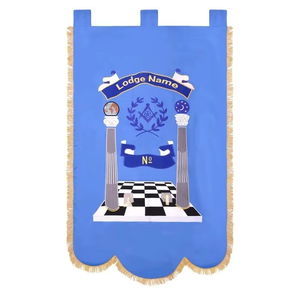 Master Mason Blue Lodge Banner Blue Machine personnalisée Broderie maçonnique Regalia Blue Lodge Banner - Product Image 2