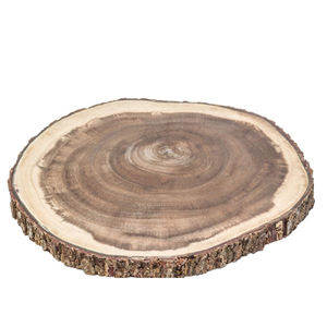 Planche à découper ronde de cuisine, en bambou, bois - Product Image 6