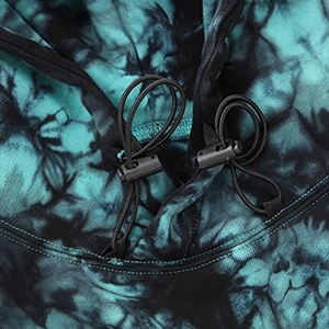 Sudadera con Capucha Tie Dye de Algodón Grueso con Logotipo Personalizado Bordado, Estilo Urbano, Venta al Por Mayor OEM 2025, Entrega y Envío Rápidos - Product Image 2