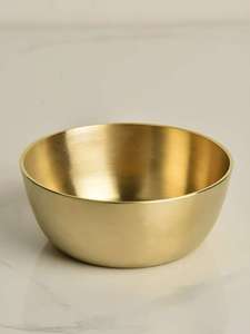 Bol en laiton vintage fait à la main plat de service en métal léger pour la décoration de table à manger de fruits pour les fêtes cadeaux traditionnels - Product Image 2