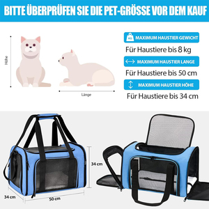 Fashionable Transparent Oxford Material <b>Pet</b> Transport <b>Backpack</b> Breathable Portable for Airline Travel Fits Cats Other Animals - Product Image 2