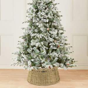 Seagrass Tree Collars DIY Folded Round Skirts for Noel Trees Best Selling Supplies in Winter Festival Holidays - Product Image 5