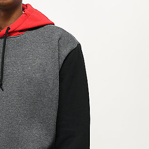 Sweat à capuche streetwear d'été pour homme, gris chiné, 100 % coton, doublure polaire, brodé, coupe-vent, écologique, avec logo personnalisé - Product Image 6