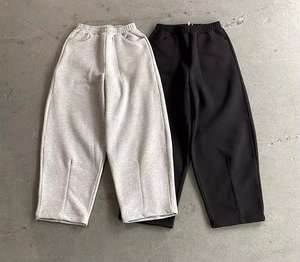 Lupin fieltro lavado ácido pantalones acampanados hombres Casual cordón cintura gris Puff estampado algodón Joggers Flare pantalones de chándal polar Jogger - Product Image 1