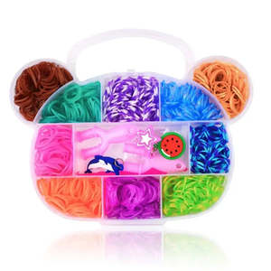 Kit de fabrication de bracelets élastiques pour enfants, 600 pièces, créatif, en plastique et métal, en boîte, pour le jeu des enfants - Product Image 4