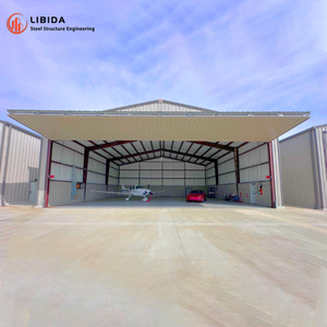 Hangar d'<span class=keywords><strong>avion</strong></span> préfabriqué en structure métallique, hangar d'<span class=keywords><strong>avion</strong></span> métallique sur mesure, bâtiment industriel préfabriqué pour l'aviation - Product Image 4