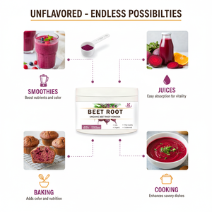 ผงบีทรูทออร์แกนิกขายดีแบบ OEM/ODM ช่วยเพิ่มพลังงานและเสริมสร้างระบบภูมิคุ้มกัน - Product Image 4