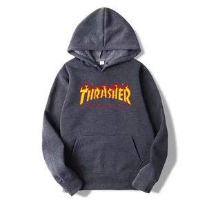 Heavyweight Hoodie Essentials de gran tamaño recortada con patrón de impresión personalizable de tela francesa - Product Image 2