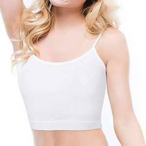 Verano liso personalizado poliéster mujer transpirable camisetas sin mangas gimnasio cultivo blanco mujer blusa camisetas sin mangas hechas en Pakistán - Product Image 6