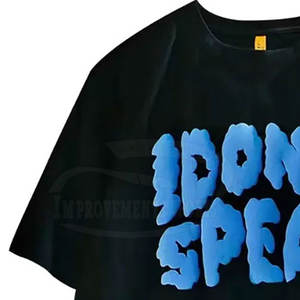 En Stock transpirable Puff impresión camisetas para hombres 100% algodón tela hombres Puff impresión camisetas - Product Image 3