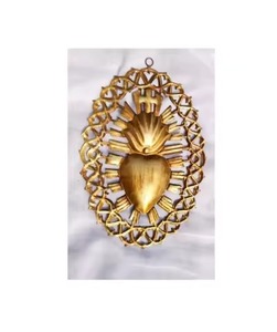 Corazón de Metal Colgante para Pared, Ornamental, Hermoso Sagrado Corazón, Magnífico para Decoración del Hogar - Product Image 3