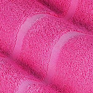 ผ้าขนหนูเช็ดมือโรงแรมสีชมพูผ้าเช็ดมือแบบแพ็คเดียวผ้าคอตตอน100% - Product Image 5