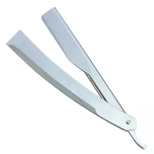 มีดโกนโกนหนวดร้านตัดผมสแตนเลสมีด้ามจับพลาสติก - Product Image 4