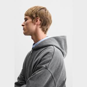 Sudadera con Capucha de Algodón, Felpa, Unisex, Informal, Ropa Deportiva para Gimnasio, Aire Libre, con Capucha Ajustable, Bolsillos Delanteros y Logotipo - Product Image 4