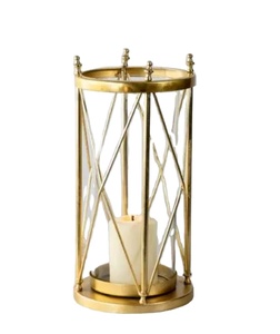 Lanterne à bougie en fer décorative de luxe, faite à la main, personnalisable, prix de gros, design classique, pour la décoration de Noël - Product Image 1