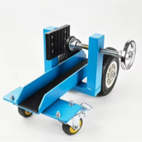 Chariot de manutention de verre avec pince réglable pour le transport de feuilles de verre et de dalles de pierre