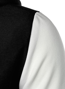 2025 fábrica al por mayor de lana personalizada invierno High Street béisbol Varsity chaqueta hombres Casual deportes doble cara soporte de cuero - Product Image 4
