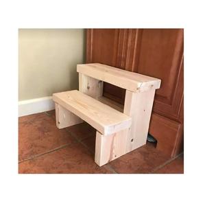 Compact <b>Wooden</b> Step <b>Stool</b> with Stable Handmade Structure Perfect for Kids Rooms Pantry Spaces <b>Kitchen</b> Counters and Home Tasks - Product Image 4