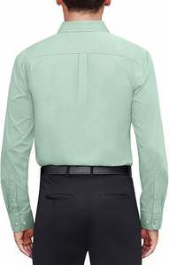 เสื้อเชิ้ตแขนยาว ปกสี่เหลี่ยม ปลายแขนซิป ผ้าแฟลนเนล กันยับ ระบายอากาศ รักษ์โลก แห้งเร็ว โพลีเอสเตอร์/คอตตอน สำหรับผู้ชาย - Product Image 2