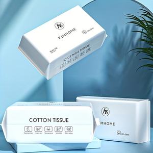Serviettes jetables ultra-douces en pulpe de bambou, sèches et humides, 50/100 unités, pour le soin de la peau du visage et le démaquillage - Product Image 4