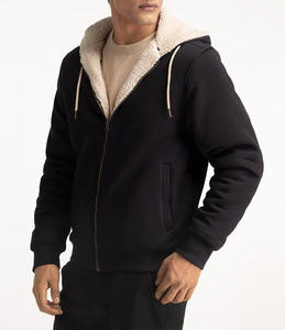 Movetextile เสื้อมีฮู้ดรุ่นพื้นฐานสำหรับฤดูใบไม้ร่วงและฤดูหนาวสีพื้นพิมพ์ลายออกแบบได้ตามต้องการ - Product Image 2