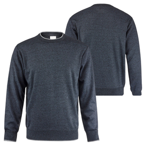 Sudadera de algodón 2022 de peso pesado para hombre 100%, jersey de cuello redondo con patrón sólido y forro polar en el interior para invierno, logotipo personalizable - Product Image 6