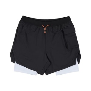 Nuevos pantalones cortos deportivos para hombre, pantalones cortos de malla transpirables de secado rápido para correr y hacer ejercicio, ropa informal de poliéster de Color sólido 2024 - Product Image 4