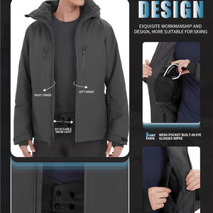 Chaqueta de esquí Streetgrace para hombre con diseño personalizado OEM impermeable tela transpirable Logo marca y soporte de etiqueta privada - Product Image 2