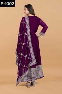 Robes longues de style Anarkali pour femmes indiennes, conçues par des designers, pour les mariages et les saisons festives, vêtements traditionnels, costume Salwar Kameez - Product Image 5