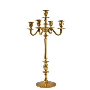 Candelabro de 5 brazos hecho a mano de Metal ecológico de calidad superior para interiores y exteriores, candelabro para centro de bodas, logotipo personalizado - Product Image 3