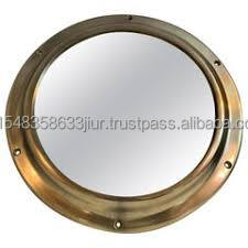 ที่มีคุณภาพสูงทองเหลือง Porthole กระจกโลหะใหม่ Porthole กระจกสำหรับตกแต่งบ้านใหม่ผนังกระจกในราคาขายส่ง - Product Image 3
