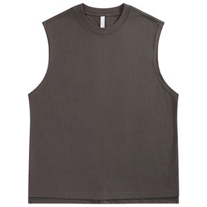 Camiseta Deportiva de Verano para Hombre, 100% Algodón, Transpirable, 220GSM, Corte Ajustado, Sin Mangas, Secado Rápido, Personalizable con Logotipo - Product Image 3