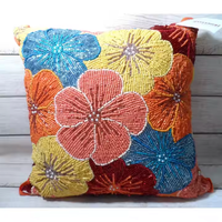 Housse de coussin Falah International, motif citrouille, motif uni, housse de coussin perlée pour l'extérieur, design européen moderne, housses de coussin