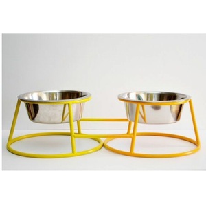 Juego de 2 cuencos de comida para mascotas de Metal con diseño clásico de cubiertos, elegante y duradero, gran oferta, solución para beber y alimentar - Product Image 2