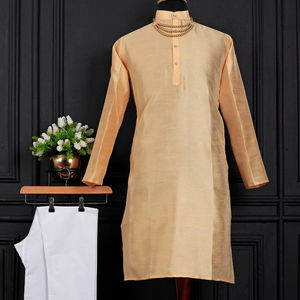 Ropa étnica Premium para adultos algodón Kurta seda Jequard diseño estilo indio pakistaní para bodas festivales varias ocasiones - Product Image 1