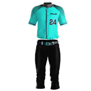 ชุดเบสบอลและซอฟต์บอลระบายอากาศผลิตจากโรงงานสำหรับผู้ชายชุดเครื่องแบบพิมพ์โลโก้ตามสั่งสำหรับผู้เล่น - Product Image 1