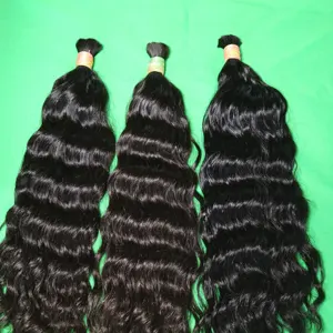 Ruwe Maagdelijke Groothandelsprijs Cuticula Uitgelijnd Zijdezacht Recht 8 - 32 Bulk Vietnamese Tempel Human Hair Extensions