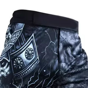Pantalones cortos de MMA para hombre profesional Impresión de logotipo personalizado Longitud corta Gimnasio Lucha y artes marciales Desgaste - Product Image 4