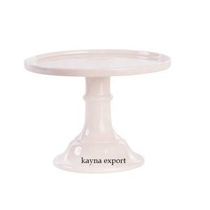 ผงสีขาวเคลือบตกแต่งงานแต่งงานขาตั้งเค้กโลหะทรงกลมสําหรับงานแต่งงานและงานเลี้ยงวันเกิดขาตั้งเค้กตกแต่งโรงแรม - Product Image 2