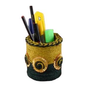 Porte-crayon stylo en jute haute vente qualité Look moderne fait à la main porte-stylo pour bureau école Table utilisation - Product Image 1