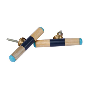 Boutons de meuble en bois vintage faits à la main avec incrustation de résine pour les tiroirs de chambre à coucher, d'hôtel et de cuisine, poignées/boutons de meuble de qualité - Product Image 1