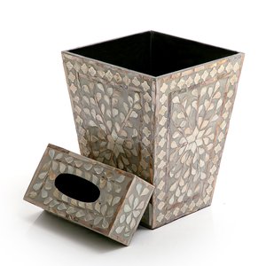 Porte-mouchoirs en acier inoxydable de style traditionnel, multi-usages, finition argentée, pour café et salon de thé - Product Image 4