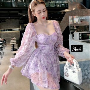 Populares Minivestidos Florales Unitalla de Verano Casuales de Alta Calidad ODM Lavables Cada Uno en Bolsa de Polietileno de Fabricante de Vietnam - Product Image 5