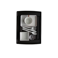 Ensemble de vaisselle jetable en plastique blanc à usage unique, solution de vaisselle jetable pour les fêtes, les pique-niques, la restauration, les mariages, logo personnalisé