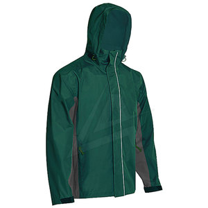 Men's <b>Lightweight</b> Bulk Rain <b>Jacket</b> Full Zipper Hooded Polyester Knitted Fabric for Winter and Spring - Product Image 2