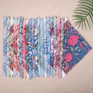 Ensemble de bandanas écologiques faits à la main, lot de 20, tendance, unisexe, en coton biologique, carré, idée cadeau - Product Image 3